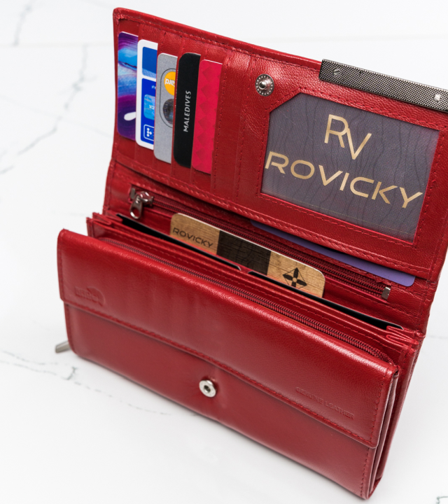 Гаманець жіночий MALEDIVES RD-12-GCL-M RED Гаманець жіночий MALEDIVES RD-12-GCL-M RED